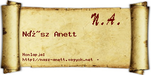 Nász Anett névjegykártya